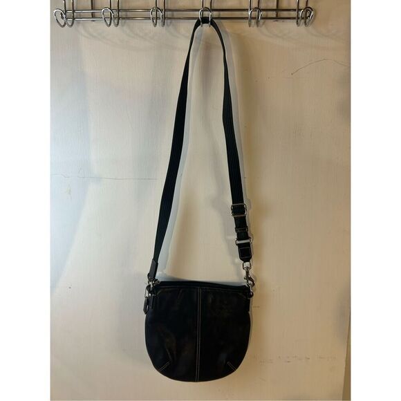 Coach mini crossbody black leather - Picture 5 of 9